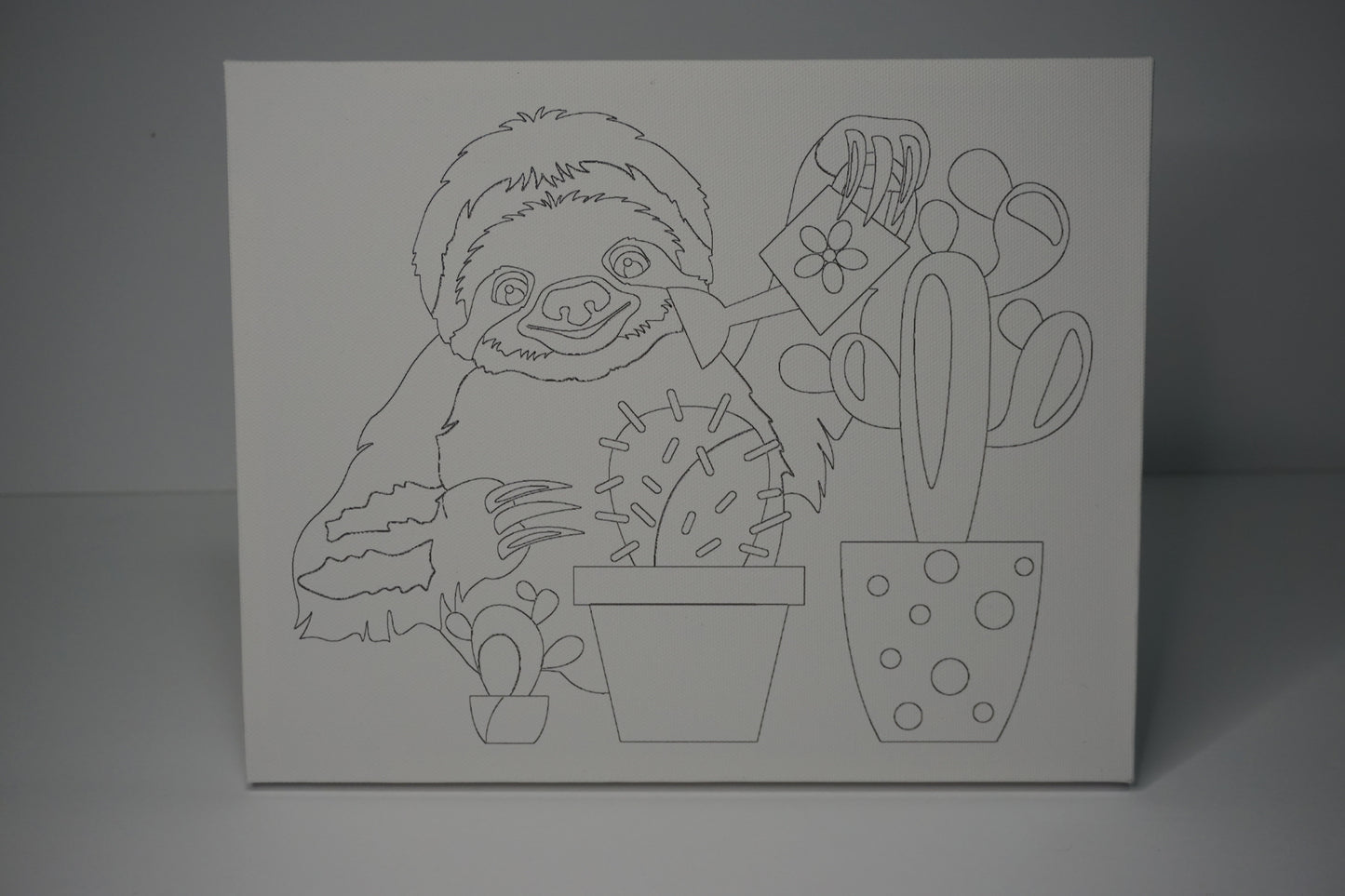 Garden Sloth Canvas