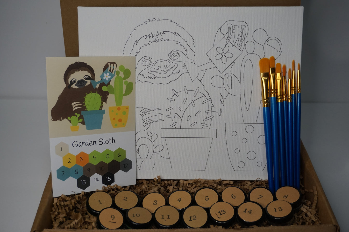 Garden Sloth Canvas