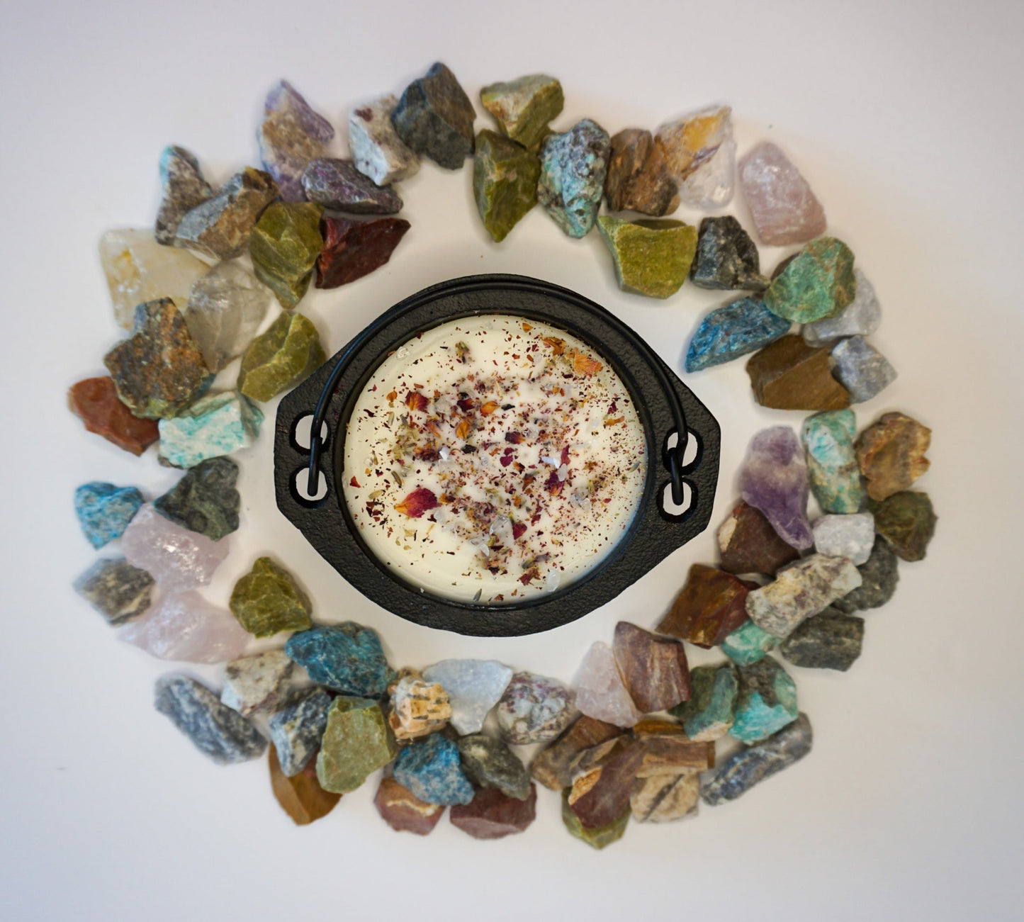 Cauldron Crystal Candle