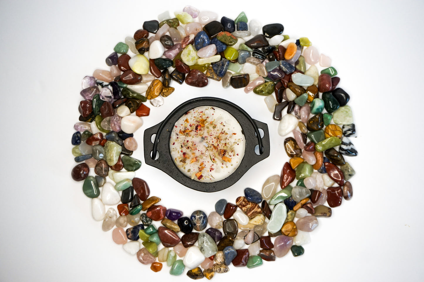 Cauldron Crystal Candle